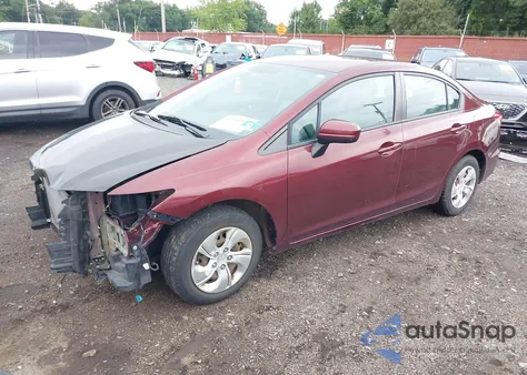 2014 Honda Civic Lx из США, поврежденный, VIN 19XFB2F50EE262053